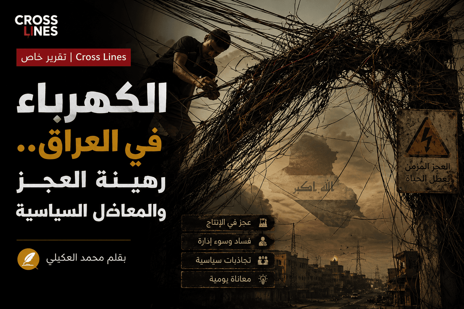 الكهرباء في العراق.. رهينة العجز والمعاضل السياسية
