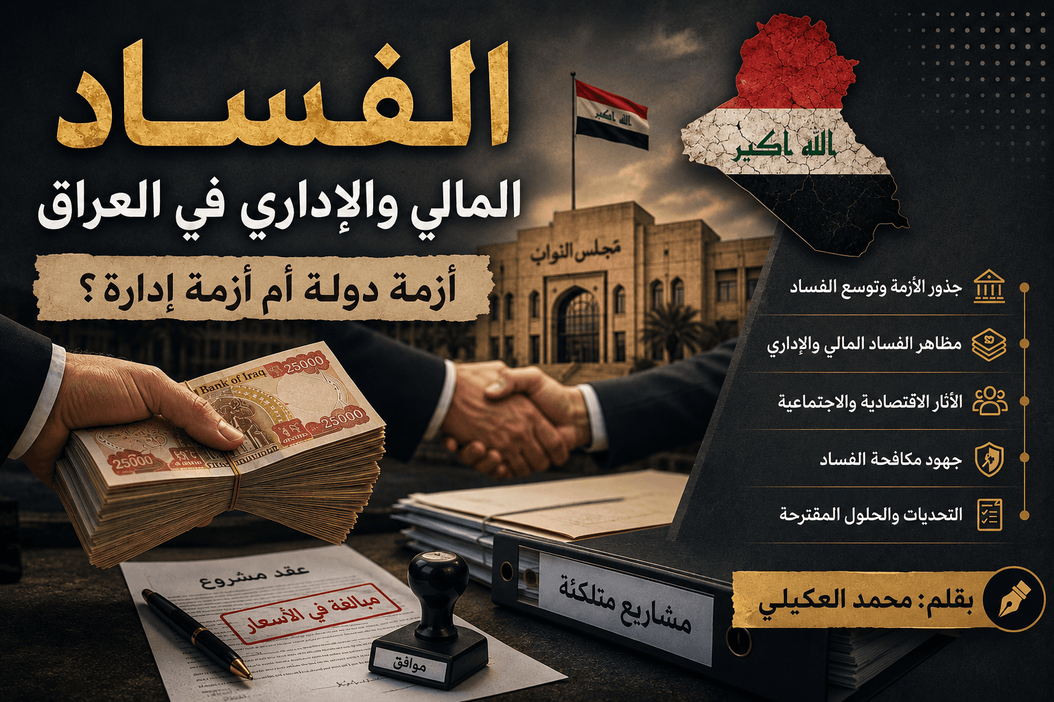 الفساد المالي والإداري في العراق.. أزمة دولة أم أزمة إدارة؟