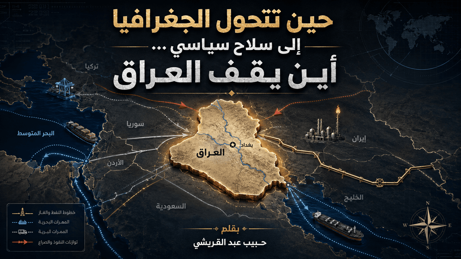 حين تتحول الجغرافيا إلى سلاح سياسي… أين يقف العراق