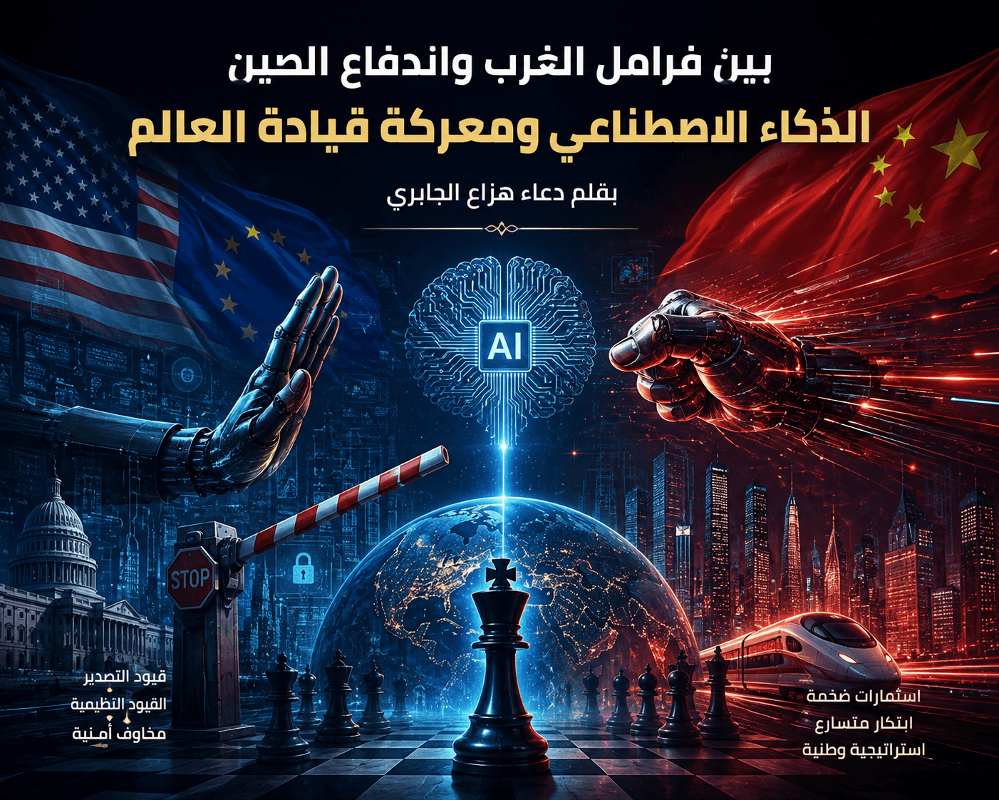 بين فرامل الغرب واندفاع الصين الذكاء الاصطناعي ومعركة قيادة العالم