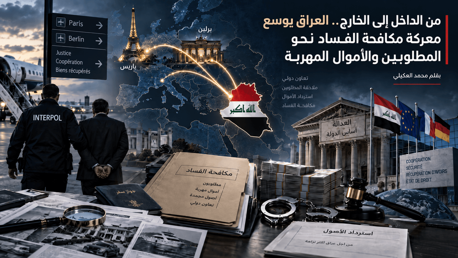 من الداخل إلى الخارج.. العراق يوسع معركة مكافحة الفساد نحو المطلوبين والأموال المهربة