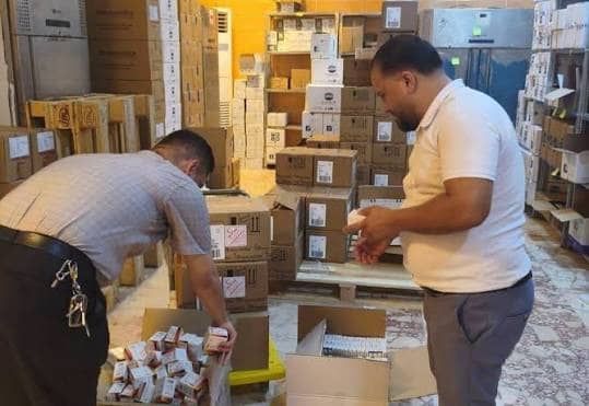 الصحة تضبط أكثر من 525 ألف دواء ومستلزم طبي مخالف ببغداد